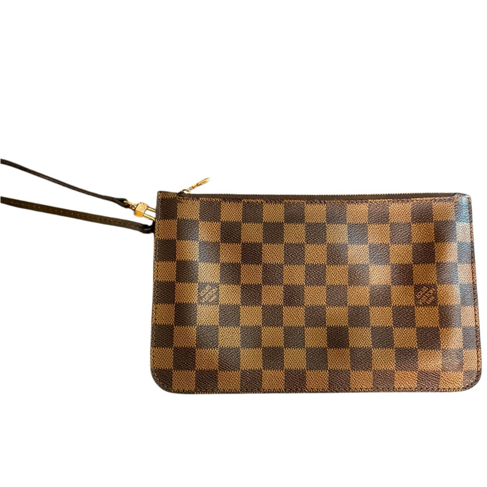 Louis Vuitton Brown Checkered Wristlet